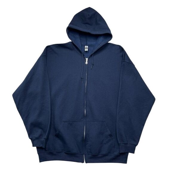 Gildan Hoodie Mens Size XXL Heavy Blend Adult Full Zip Hooded Sweater Sweatshirt - Picture 1 of 9